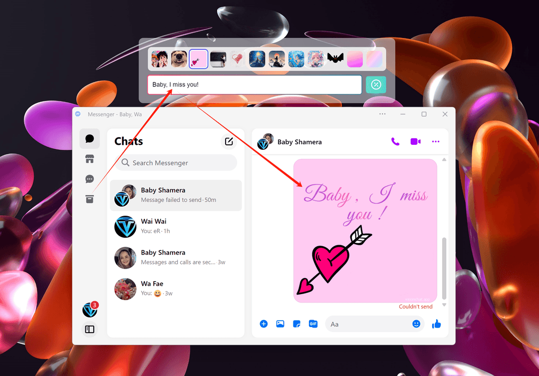 VisionChat interface